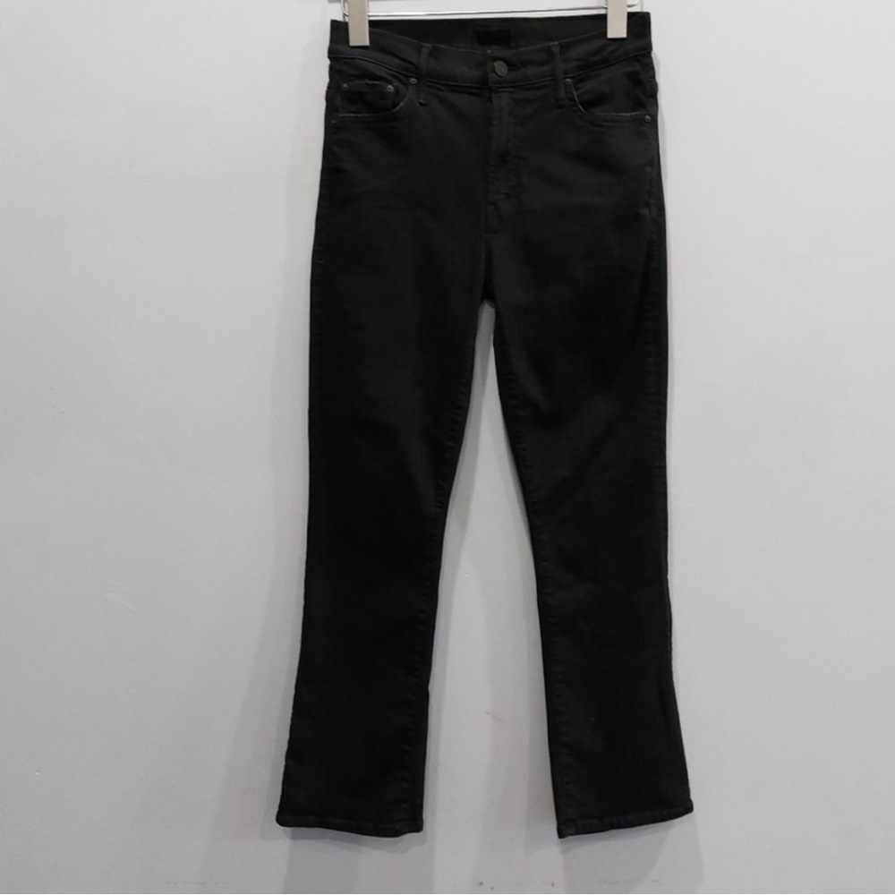 Mother The Insider crop black jeans